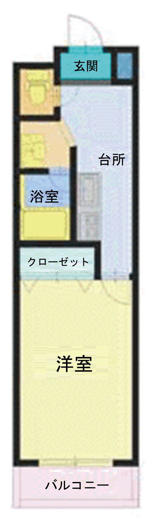 セサミ古鍛冶 4階 1K 賃貸物件詳細