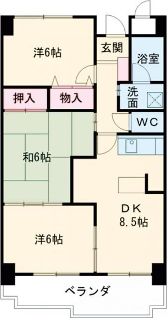 愛知県豊橋市菰口町３ 船町駅 3DK マンション 賃貸物件詳細