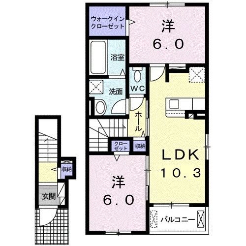 埼玉県加須市北下新井 栗橋駅 2LDK アパート 賃貸物件詳細