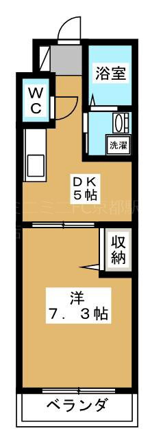 京都府京都市右京区西院久田町 西院駅 1DK マンション 賃貸物件詳細