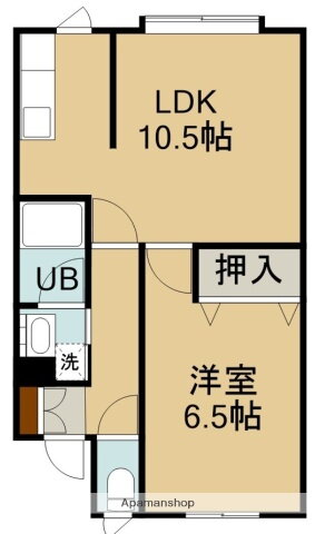 北海道北斗市追分２ 1LDK アパート 賃貸物件詳細