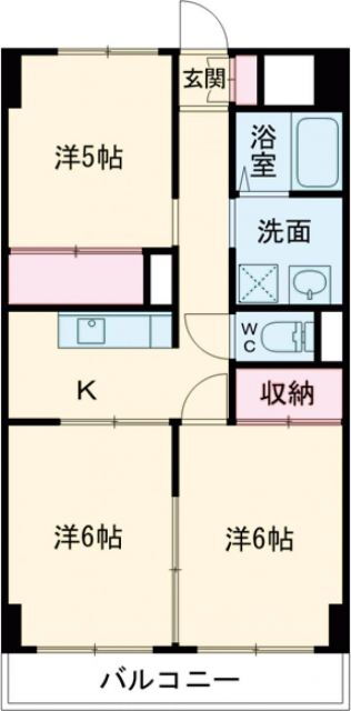 栃木県宇都宮市錦３ 宇都宮駅 3K マンション 賃貸物件詳細