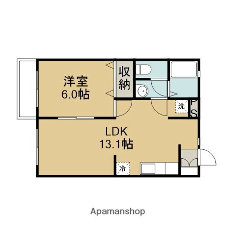 鳥取県鳥取市的場２ 鳥取駅 1LDK アパート 賃貸物件詳細