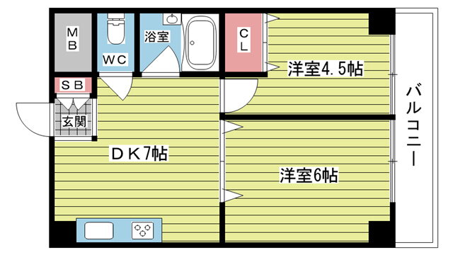 大阪府豊中市刀根山２ 豊中駅 2DK マンション 賃貸物件詳細