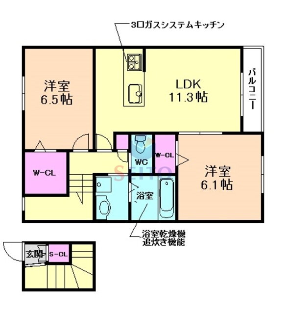 大阪府豊中市春日町３ 少路駅 2LDK アパート 賃貸物件詳細