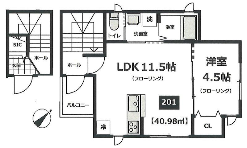東京都大田区中央６ 西馬込駅 1LDK アパート 賃貸物件詳細
