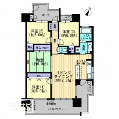 岡山県岡山市北区西古松西町 大元駅 4LDK マンション 賃貸物件詳細