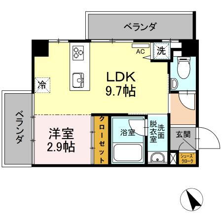 広島県広島市中区白島九軒町 白島駅 1LDK マンション 賃貸物件詳細