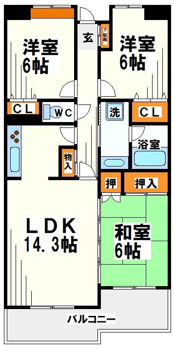 リレント成城 2階 3LDK 賃貸物件詳細