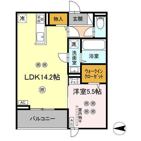 仮）ＤーＲＯＯＭ春竹 2階 1LDK 賃貸物件詳細