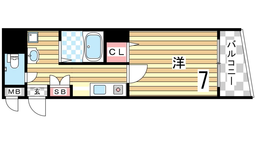 兵庫県神戸市兵庫区湊町１ 神戸駅 1K マンション 賃貸物件詳細