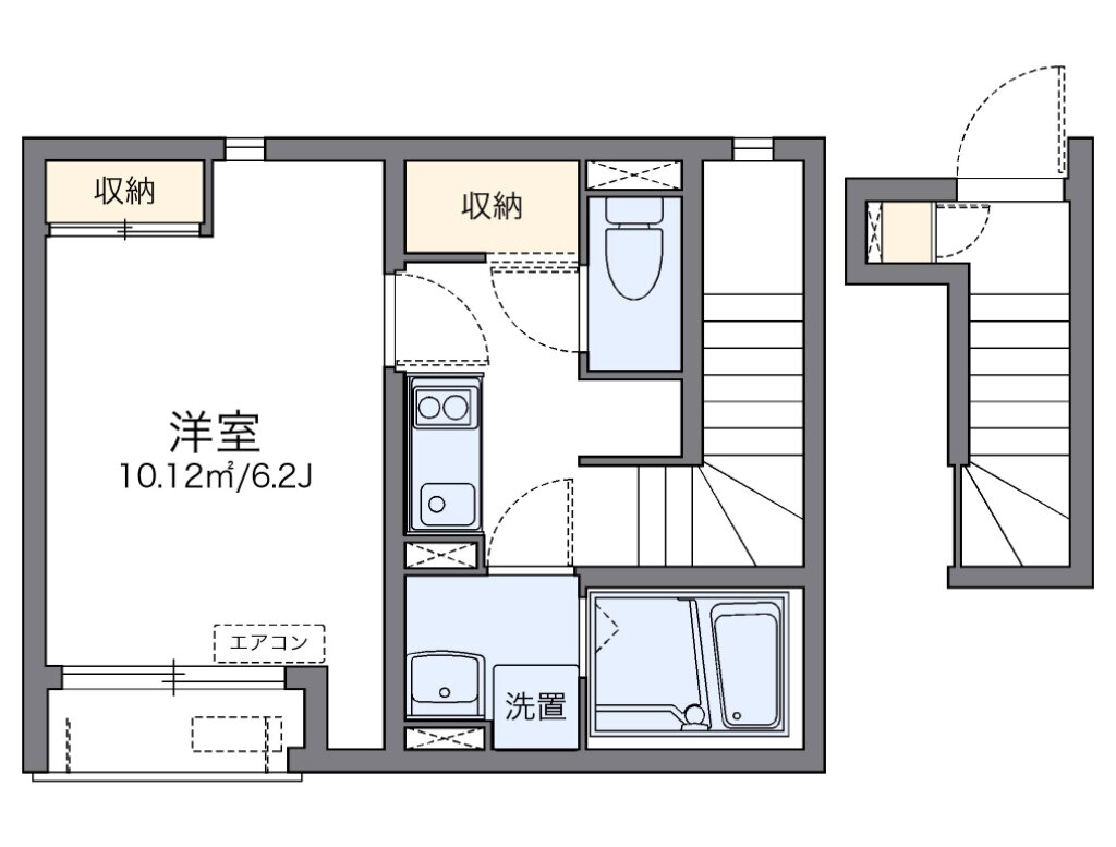 大阪府堺市堺区中向陽町１ 堺東駅 1K アパート 賃貸物件詳細