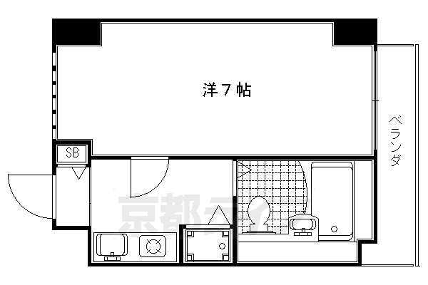 京都府京都市右京区西院三蔵町 西院駅 1K マンション 賃貸物件詳細