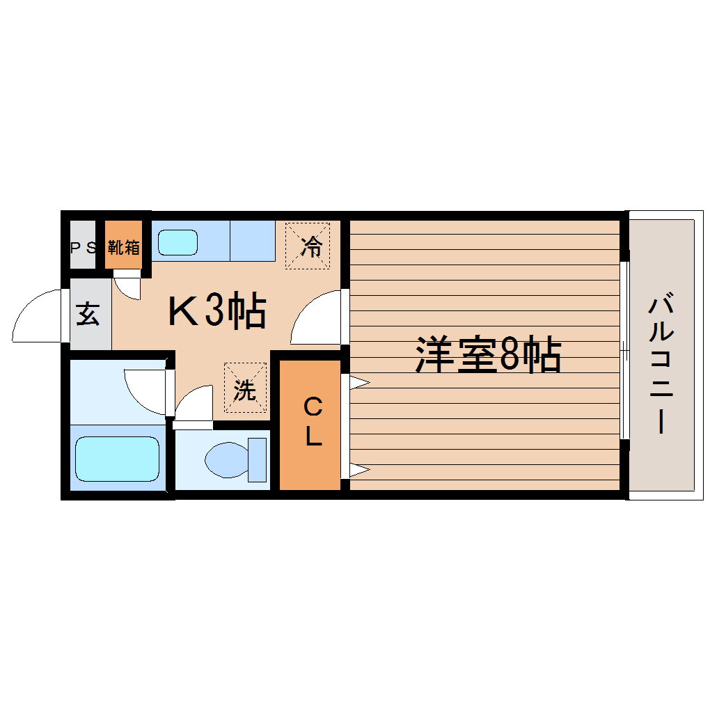 宮城県仙台市宮城野区小田原３ 榴ケ岡駅 1K マンション 賃貸物件詳細