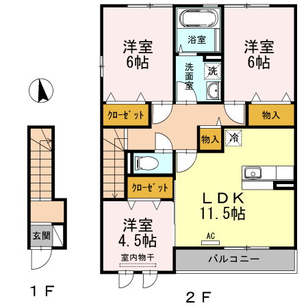 広島県福山市大門町１ 大門駅 3LDK アパート 賃貸物件詳細