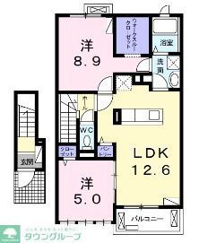 神奈川県横浜市栄区中野町 大船駅 2LDK アパート 賃貸物件詳細
