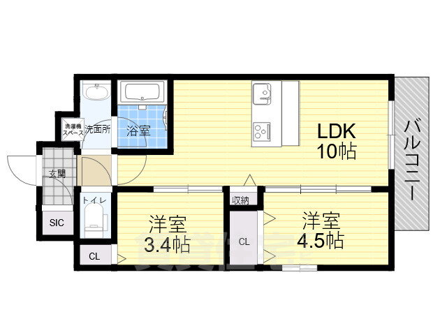 大阪府大阪市淀川区加島４ 加島駅 2LDK マンション 賃貸物件詳細