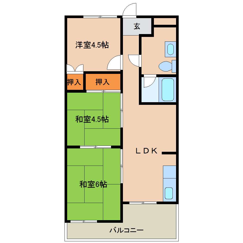 兵庫県尼崎市栗山町１ 立花駅 3LDK マンション 賃貸物件詳細