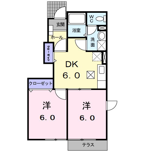 愛知県岡崎市中島町字紅蓮 岡崎駅 2DK アパート 賃貸物件詳細