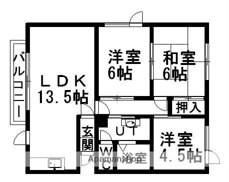 北海道札幌市西区西野四条５ 宮の沢駅 3LDK アパート 賃貸物件詳細