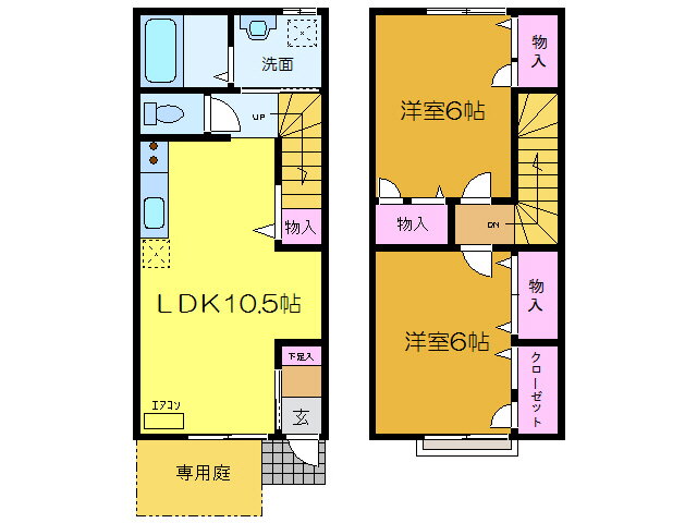 愛媛県大洲市中村 伊予大洲駅 2LDK アパート 賃貸物件詳細