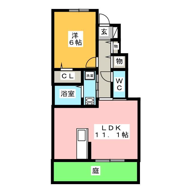 岐阜県大垣市東前２ 1LDK アパート 賃貸物件詳細