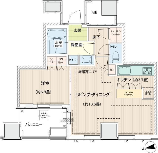 ロイヤルタワー横濱鶴見 29階 1LDK 賃貸物件詳細