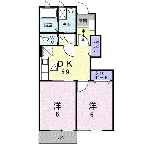 セイバリ－ヒルズ希みが丘 1階 2DK 賃貸物件詳細