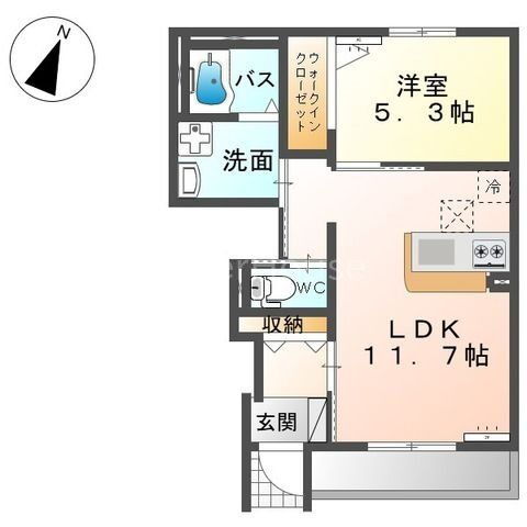 群馬県高崎市棟高町 井野駅 1LDK アパート 賃貸物件詳細
