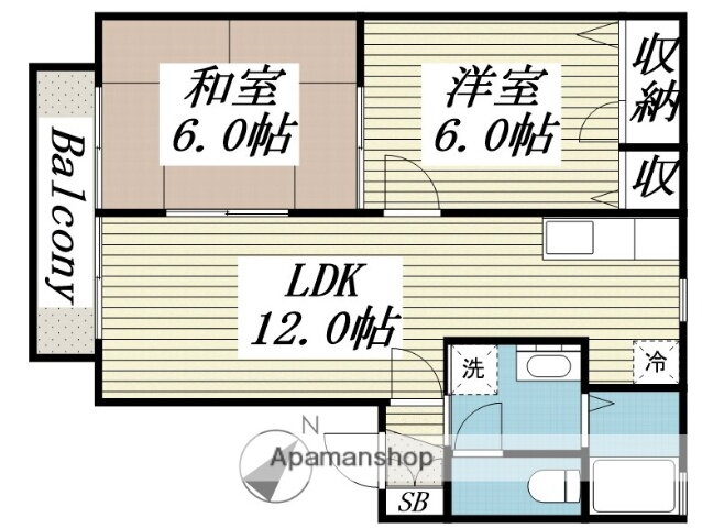 ディアス 2階 2LDK 賃貸物件詳細