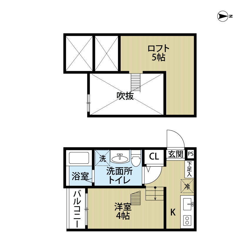 愛知県名古屋市西区菊井１ 浅間町駅 1K アパート 賃貸物件詳細