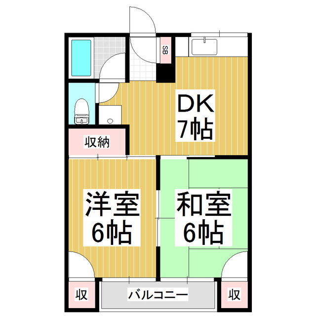 長野県松本市蟻ケ崎２ 北松本駅 2DK アパート 賃貸物件詳細