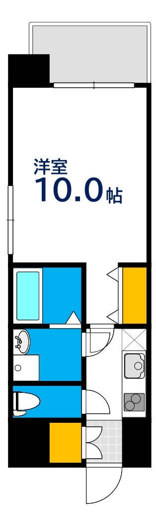 広島県広島市中区富士見町 市役所前駅 1K マンション 賃貸物件詳細