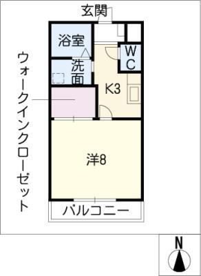 愛知県小牧市若草町 小牧口駅 1K アパート 賃貸物件詳細