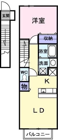 愛知県半田市大松町１ 亀崎駅 1LDK アパート 賃貸物件詳細