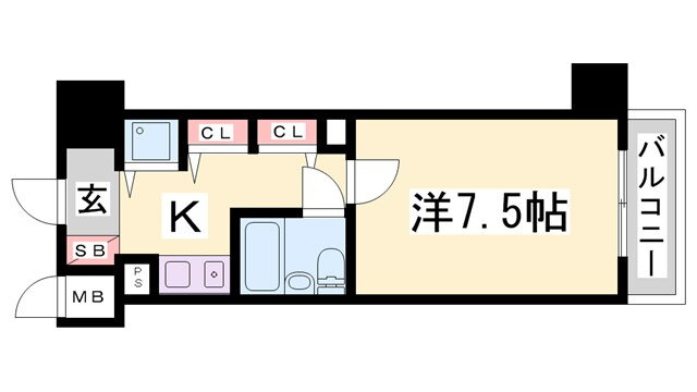兵庫県神戸市兵庫区新開地６ 神戸駅 1K マンション 賃貸物件詳細