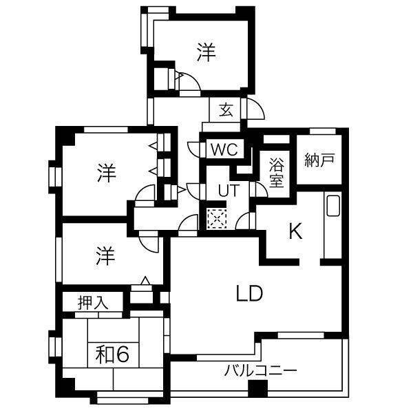 北海道札幌市北区北二十一条西３ 北２４条駅 4LDK マンション 賃貸物件詳細