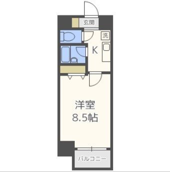福岡県福岡市博多区美野島２ 博多駅 1K マンション 賃貸物件詳細