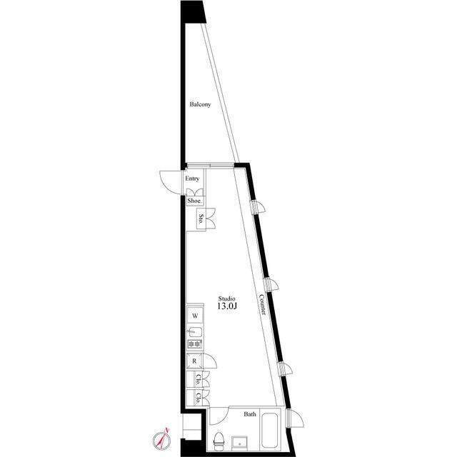 東京都目黒区柿の木坂２ 学芸大学駅 ワンルーム マンション 賃貸物件詳細