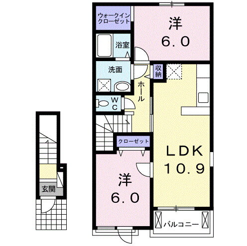 オール・マレ松村 2階 2LDK 賃貸物件詳細