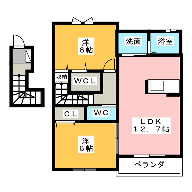 静岡県掛川市上張 掛川駅 2LDK アパート 賃貸物件詳細