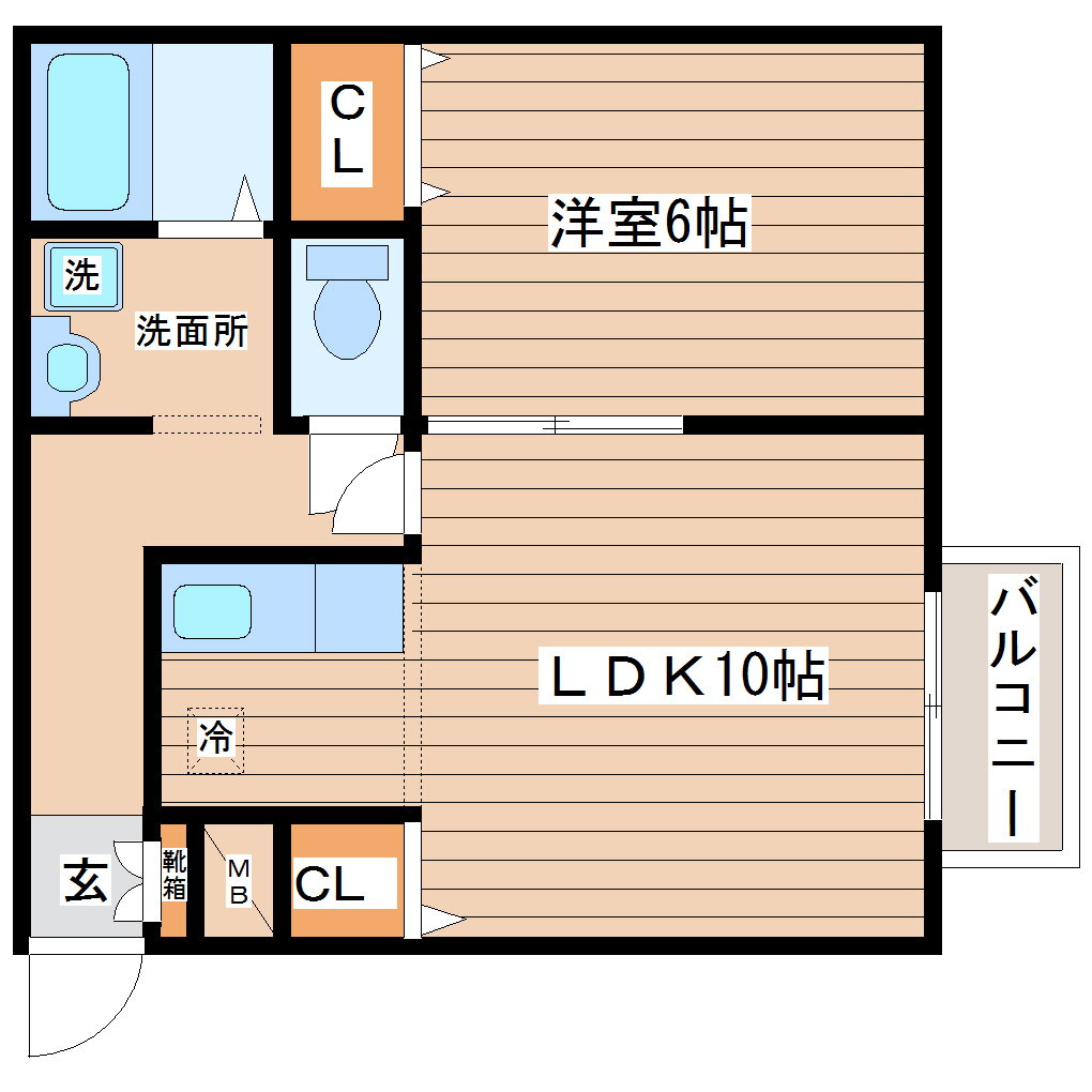 宮城県仙台市青葉区鷺ケ森１ 台原駅 1LDK アパート 賃貸物件詳細