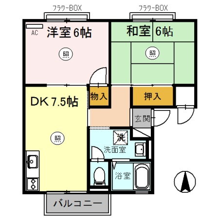 兵庫県尼崎市若王寺２ 塚口駅 2DK アパート 賃貸物件詳細