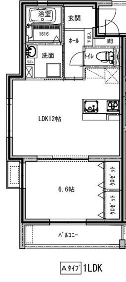 （仮称）渡辺マンション 2階 1LDK 賃貸物件詳細