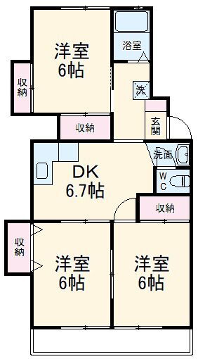 静岡県浜松市中央区参野町 浜松駅 3DK アパート 賃貸物件詳細