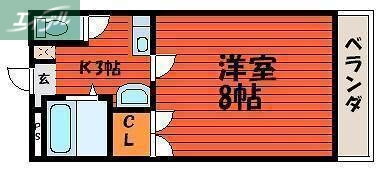 岡山県岡山市北区庭瀬 庭瀬駅 1K マンション 賃貸物件詳細