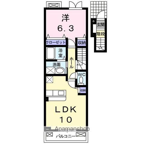 山梨県甲斐市西八幡 竜王駅 1LDK アパート 賃貸物件詳細