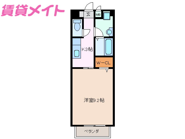 三重県四日市市東日野２ 西日野駅 1K アパート 賃貸物件詳細