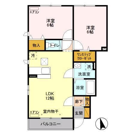茨城県水戸市姫子１ 赤塚駅 2LDK アパート 賃貸物件詳細