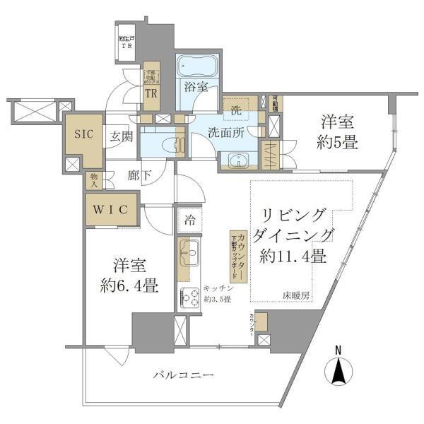 Ｂｒｉｌｌｉａ　Ｔｏｗｅｒ　池袋　Ｗｅｓｔ 9階 2LDK 賃貸物件詳細